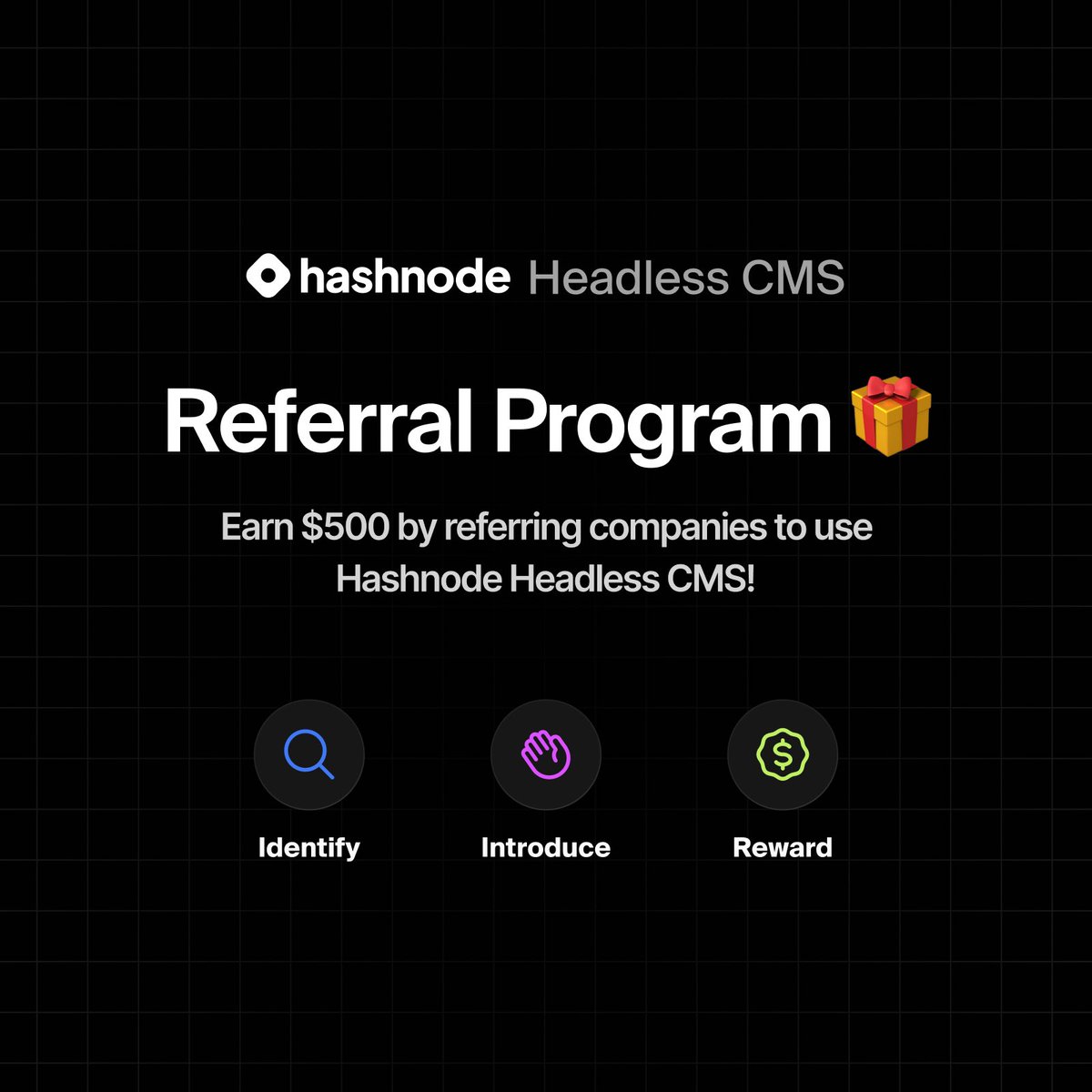We just launched @hashnode’s first referral program to reward the community for their help! ❤️ Learn more: townhall.hashnode.com/hashnode-refer… … and help us grow! 💪