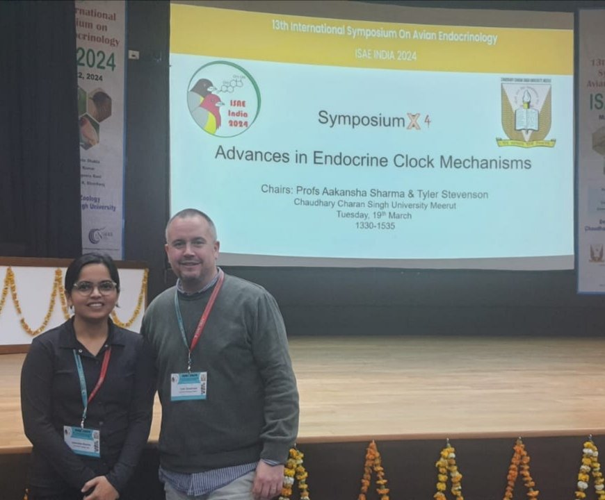 Laboratory of Seasonal Biology (@stevenson_lab) on Twitter photo A great symposium at the #isae2024 conference. Thanks to Aakansha <a href="/aakansha93/">Aakansha</a> for co-chairing the session. Some excellent talks from <a href="/KevinPPham/">Kevin Pham, Ph.D.</a> and <a href="/fusanilab/">fusanilab</a> - Thanks to <a href="/biorhythmslab/">Vinod Kumar</a> for selecting our symposium proposal. A great symposium at the #isae2024 conference. Thanks to Aakansha <a href="/aakansha93/">Aakansha</a> for co-chairing the session. Some excellent talks from <a href="/KevinPPham/">Kevin Pham, Ph.D.</a> and <a href="/fusanilab/">fusanilab</a> - Thanks to <a href="/biorhythmslab/">Vinod Kumar</a> for selecting our symposium proposal.