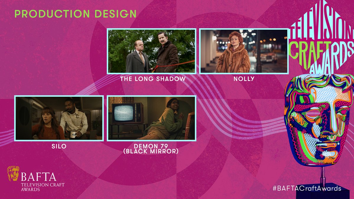 The nominees for Production Design are… THE LONG SHADOW NOLLY SILO DEMON 79 (BLACK MIRROR) #BAFTACraftAwards