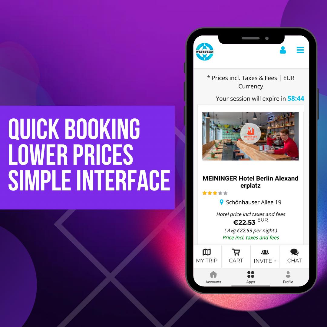 WESTSTEIN's tweet photo. 🌟Book Hotels and Cars throughout the EU

•All WestStein clients already have a personal discount from our partners;🥳

•Simply select the appropriate room or car and book it in the application.⚡️

Start know 👉🏻 https://t.co/mIyAfk3945

#hotel #bookhotel https://t.co/8BGmVD8qLW
