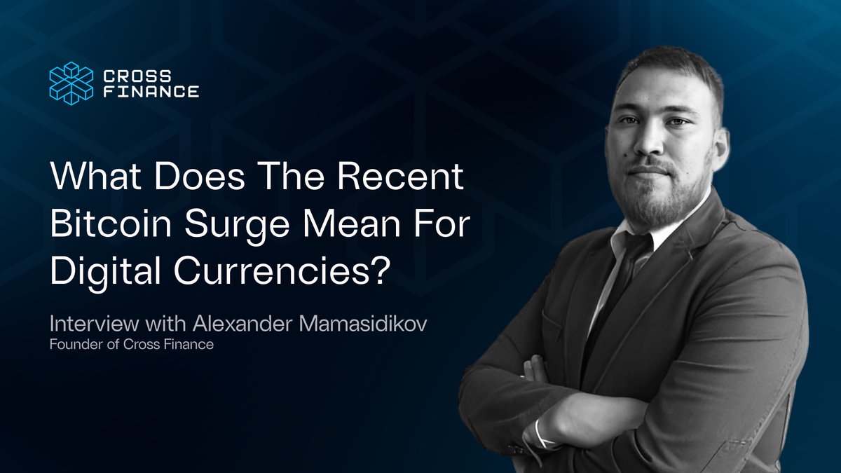 crossfichain's tweet photo. What Does The Recent Bitcoin Surge Mean For Digital Currencies?

@AlexMamasidikov, Founder and CEO at Cross Finance, had the opportunity to share his opinion with TechRound media on the recent surge in Bitcoin and its implications for the wider crypto market.

Alexander emphasised while many experts have labeled the recent rise in Bitcoin's value as a #bullrun, the market situation remains uncertain. The surge in #cryptocurrencies can be attributed to the evolving landscape surrounding #Bitcoin ETFs.

Regarding the future development of the #crypto market, it is gradually transitioning towards a realm of clear government regulation. All indications suggest that Bitcoin will be used as a reserve currency worldwide in the future. And new CBDCs will be created based on it.

Learn more about current market situation and forecasts:

https://t.co/8j71oQMh0p