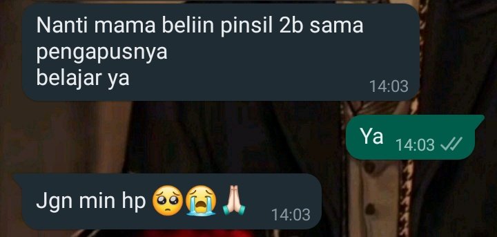 Mamaku ketika mendengar kata "ujian"