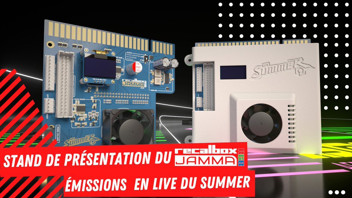 🔥Pour #HFSSummerX, nous sommes super excités d'accueillir les potos de @recalbox ! 🕹️Venez découvrir de près les fameux #RecalboxRGBJAMMA , rencontrer les devs et assister aux lives de la chaîne #Recalbox tout le week-end!