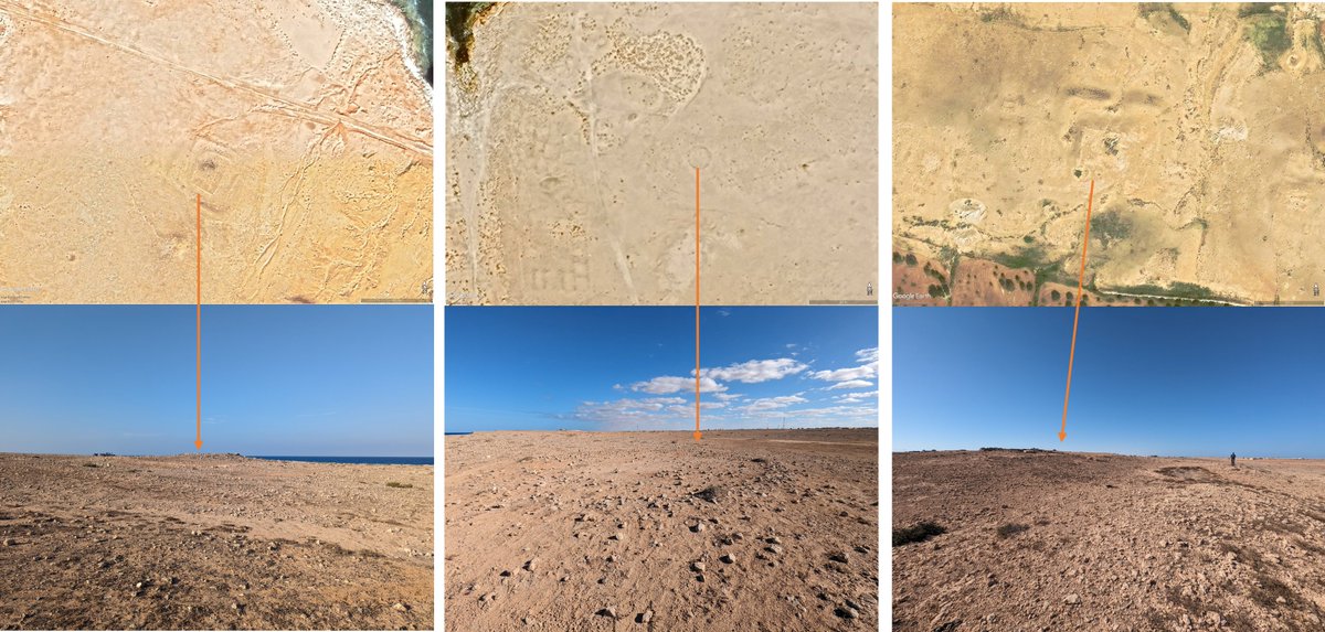 It is amazing how different the same archaeological site can look on #satelliteimagery and on the ground. Features that are visible from space are hardly noticeable on the ground and visa-versa. Have a look at some examples from the N-W coast of Egypt here.