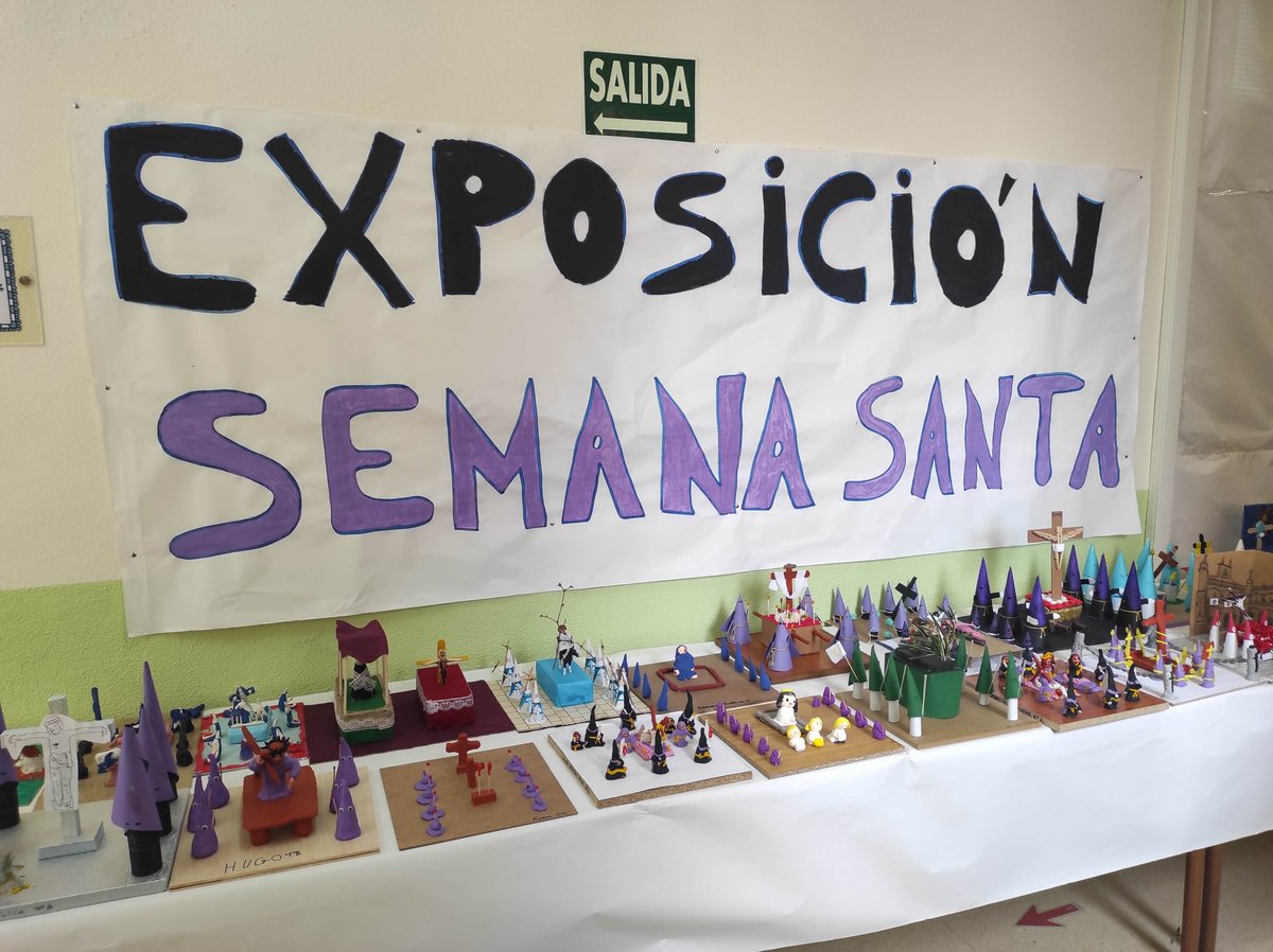 ceipmirobriga's tweet photo. Exposición de pasos de Semana Santa del alumnado de Religión de Primaria. Un fantástico trabajo de niños y familias. #mirobits https://t.co/4s1LNKOg68