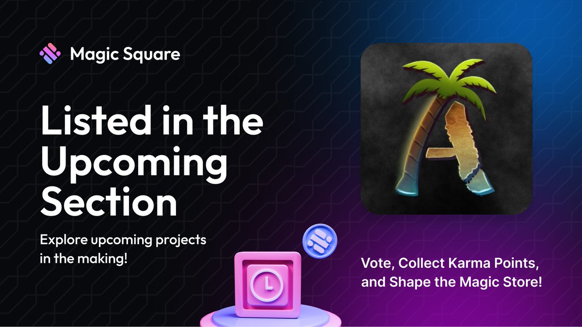Magic Store (@magicstoreweb3) on Twitter photo ๐ดโโ ๏ธ Embark on <a href="/ArrlandNFT/">Pirates of the Arrland</a> - An AI #Web3 Gaming Ecosystem!
โ ๏ธ Enter a pirates world through the #AI portal
๐ Build, craft, conquer & rule the Archipelago
๐ Discover, ally & shape history
Discover Arrland in the Upcoming Section of the Magic Store ๐
magic.store/app/arrland ๐ดโโ ๏ธ Embark on <a href="/ArrlandNFT/">Pirates of the Arrland</a> - An AI #Web3 Gaming Ecosystem!
โ ๏ธ Enter a pirates world through the #AI portal
๐ Build, craft, conquer & rule the Archipelago
๐ Discover, ally & shape history
Discover Arrland in the Upcoming Section of the Magic Store ๐
magic.store/app/arrland
