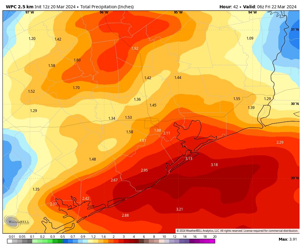 After mild conditions today we’re looking ahead to the possibility of widespread showers and the potential for thunderstorms on Thursday. Following that, the weekend looks exceptional, especially Saturday. spacecityweather.com/storms-possibl…