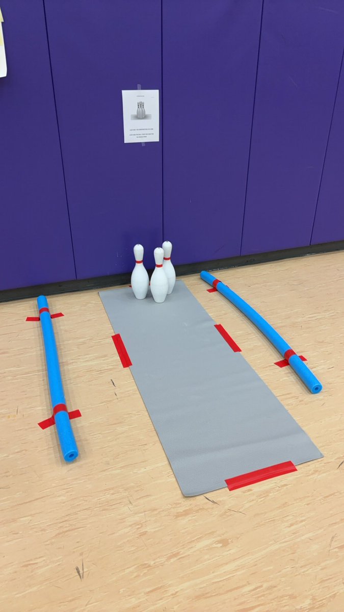 PE Teacher Tip- use yoga mats and noodles to make bowling lanes! 🎳
#PhysEd #PETeachers