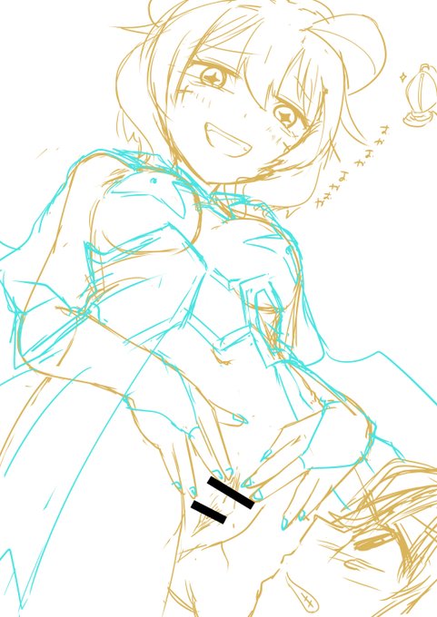 アズールにおしっこしようとするベーゼちゃんwip 