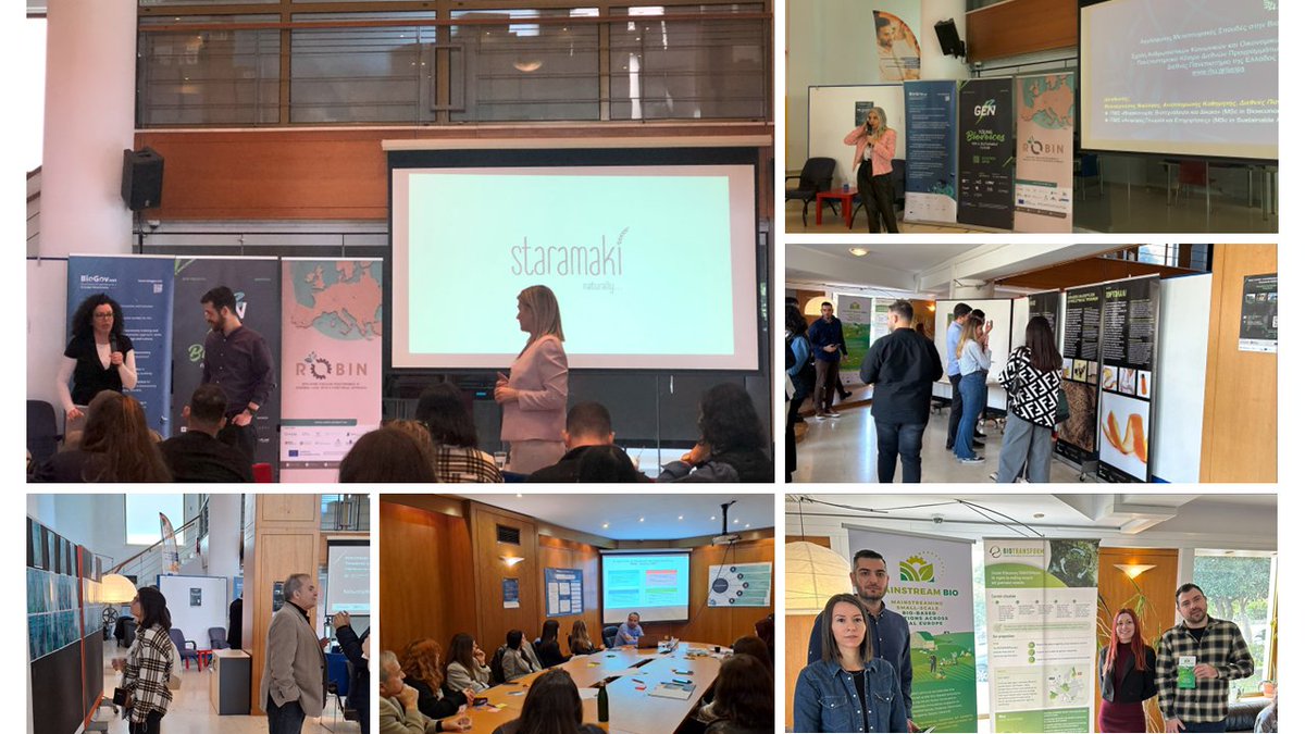 ✅The Bioeconomy Changemakers Festival in Thessaloniki was a success! GenB (@biovoices), BioGov.net & @Robinproject1 joined forces to inform young students & professionals about careers & opportunities in the local Bioeconomy sector! More ℹ️: t.ly/PCDRU