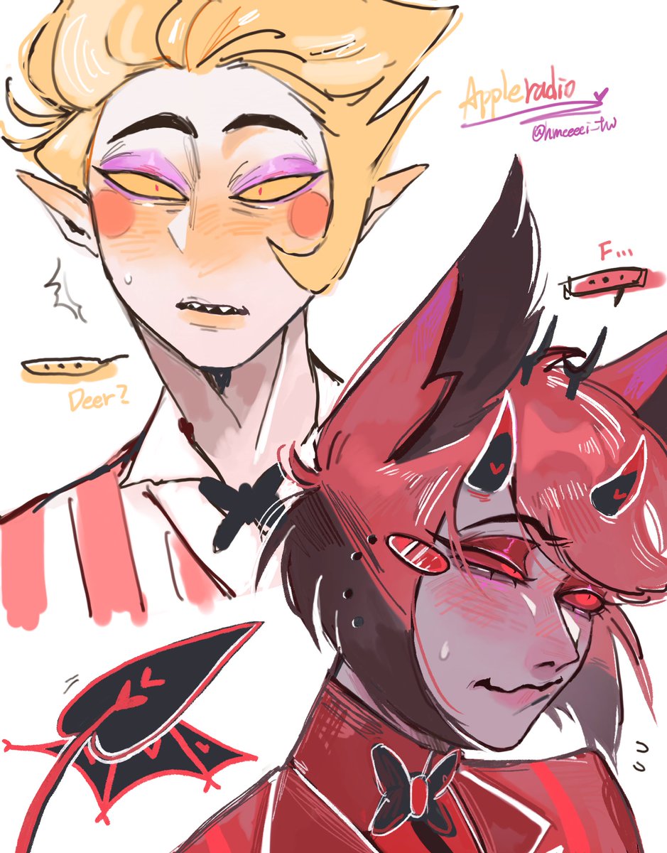OnO_99520's tweet photo. 《不小心變成魅魔後勾引了地獄之主那件事》
🍎📻

#appleradio #HazbinHotel https://t.co/yqQHzi7l2w
