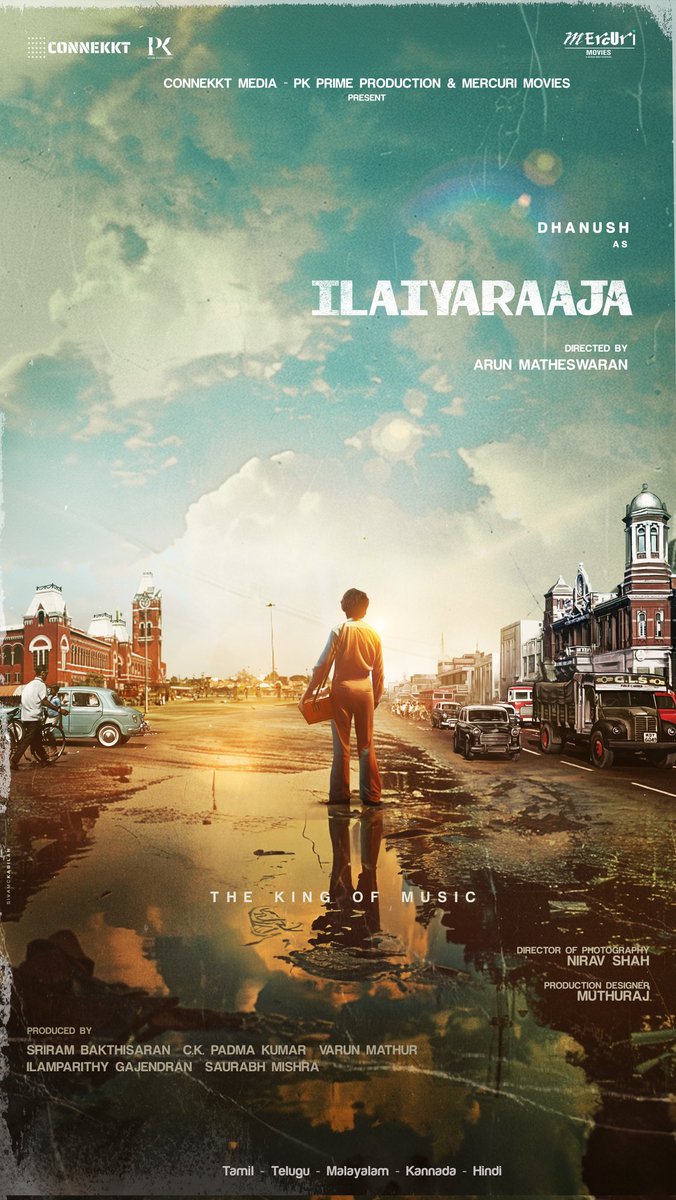 Dhanush In #IlaiyaraajaBiopic

@ilaiyaraaja @dhanushkraja #ArunMatheswaran @Connekktmedia #PKPrime @MercuriMovies #SriramBakthisaran #VarunMathur #CKPadmaKumar @ilam_parithy @imsaurabhmishra  @Nirav_dop @muthurajthangvl