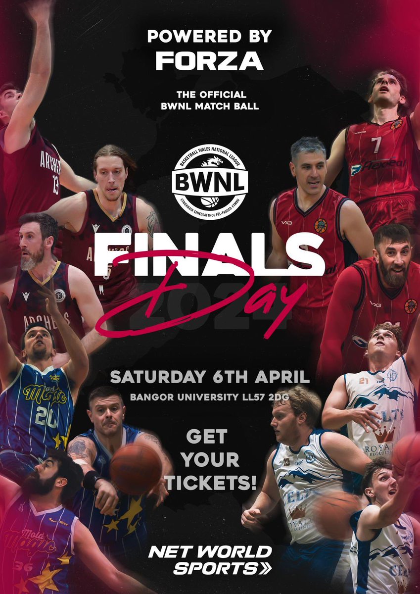 BWNL 2024 Finals Day 🏀🏴󠁧󠁢󠁷󠁬󠁳󠁿 Cardiff Met Archers 🏹 vs RCT Gladiators ⚔️ Find out who will take home the cup and get your tickets below! 👇 eventbrite.co.uk/e/basketball-w… Early bird tickets end 23rd March! 🎟️