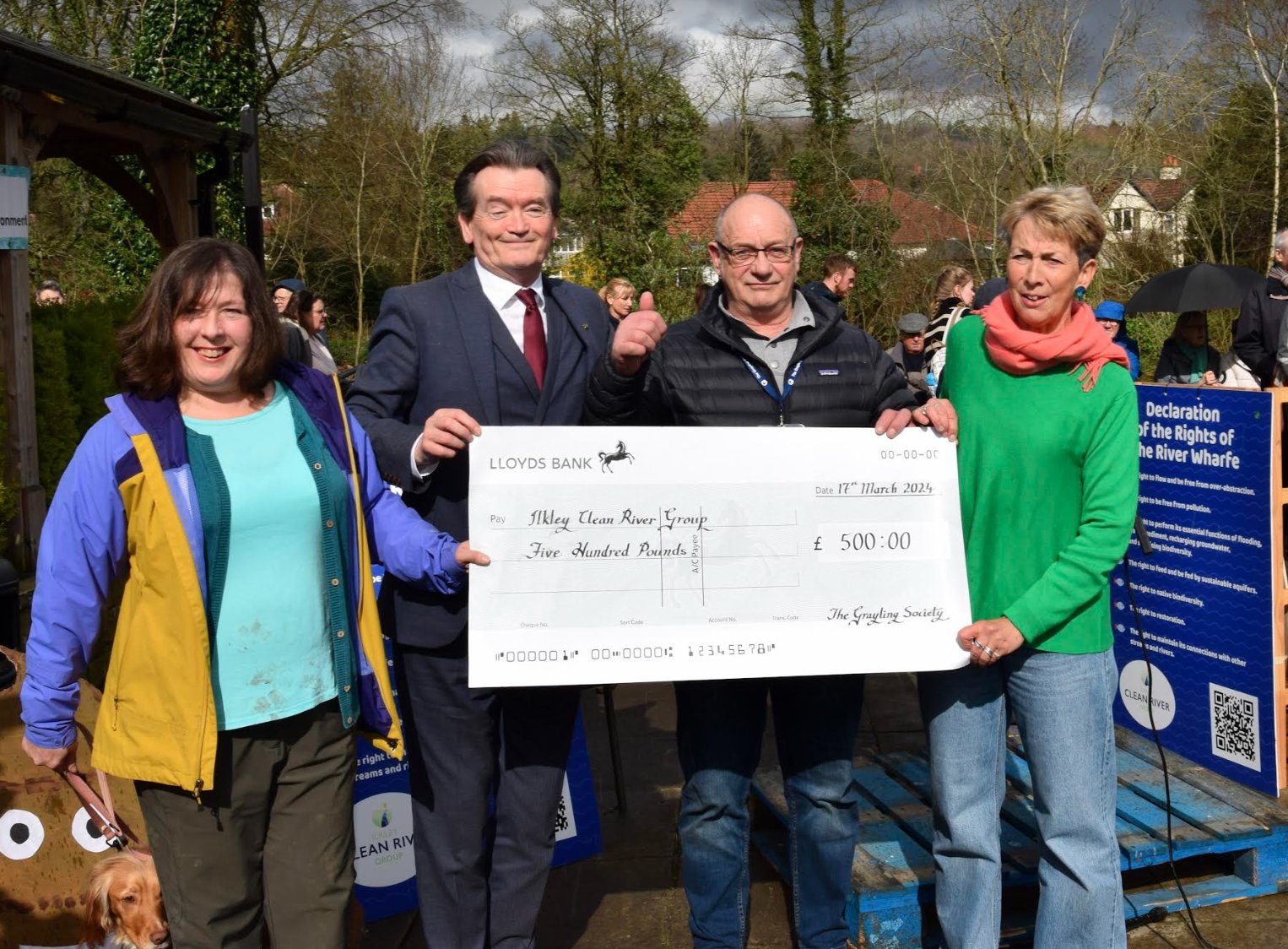 IlkleyCleanRiver on X: The Grayling Society has donated £500 to us to  support our campaign to ensure our rivers are fit for people and wildlife  after a presentation at the Society's Annual