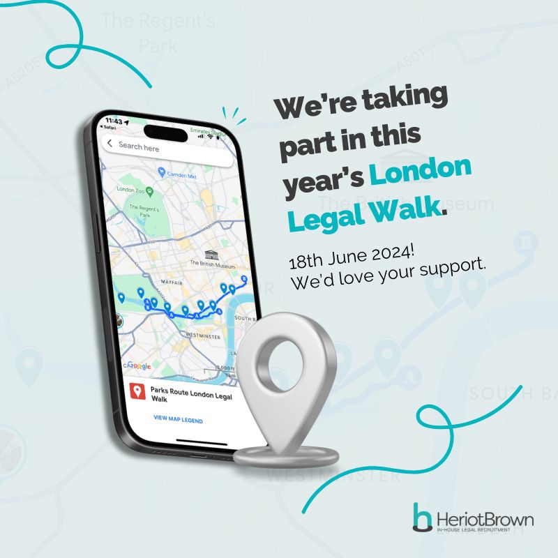 👟Team Heriot Brown is stepping up for justice! 

Join us on 18th June for the #LondonLegalWalk's 20th anniversary or support us with a donation here buff.ly/3Vl1cRX

#londonlegalwalk #legalaid #charitywalk #legalcommunitysupport #legalfundraising #legalcommunity #inhouse