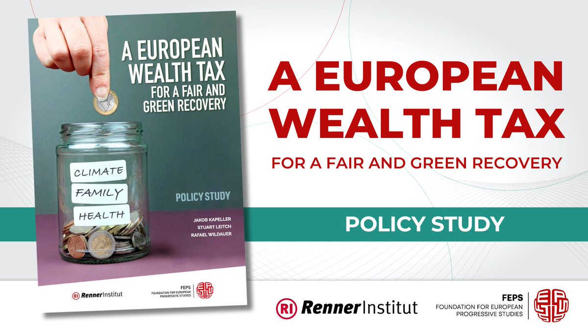 #TaxTheRichest is not wishful thinking! We've studied its potential w/ @RennerInstitut & guess what? It's technically feasible & would contribute greatly to a fair & green recovery (with a potential of generating up to 3% of GDP yearly!) How? Why? 👉bit.ly/EUWealthTax