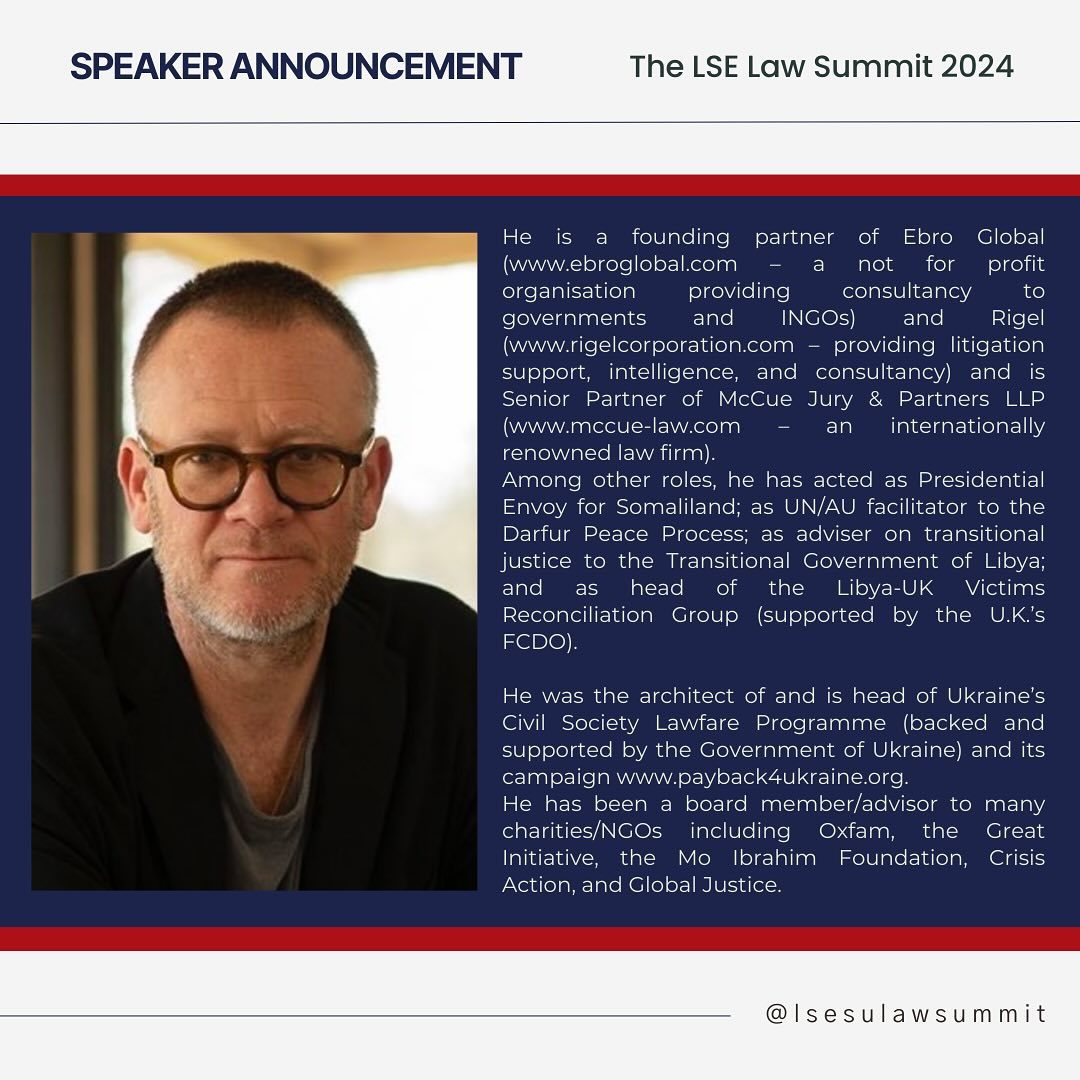 Thrilled to announce that @JasonMccue is joining us as one of the esteemed speakers for the upcoming LSE Law Summit panel: “Lawfare: Fighting a Bloodless War.” Get ready for insightful discussions and thought-provoking insights into navigating legal battles in the modern era