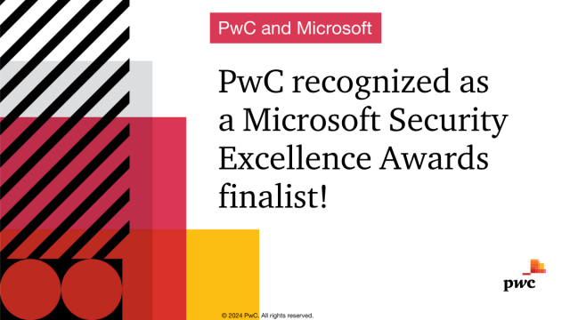 🎉 Exciting news! As a member of Microsoft Intelligent Security Association (#MISA), we're thrilled to be a finalist in two categories, celebrating partner trailblazers, solution innovators, customer and technology champions, and changemakers. Join... pwc.to/3IKNoIQ