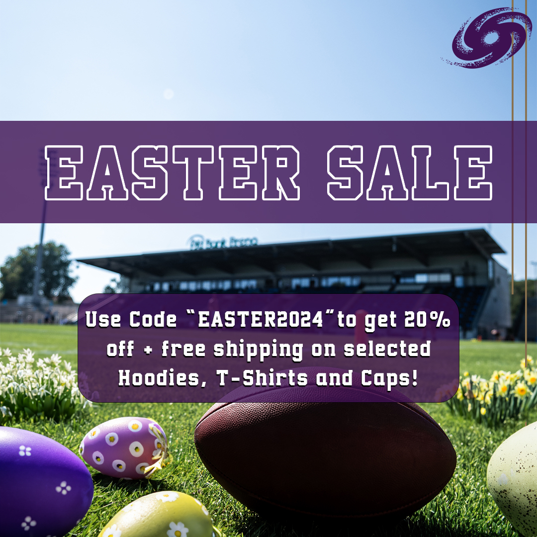 🐣EASTER SALE🐰 Use Code EASTER2024 in our Fan Shop to receive 20% off & free shipping on selected Hoodies, T-Shirts and Caps!🐇 ℹFollow the link in our Bio to surprise someone🎟 #FrankfurtGalaxy #AmericanFootball #EuropeanLeagueofFootball #Easter #Sale
