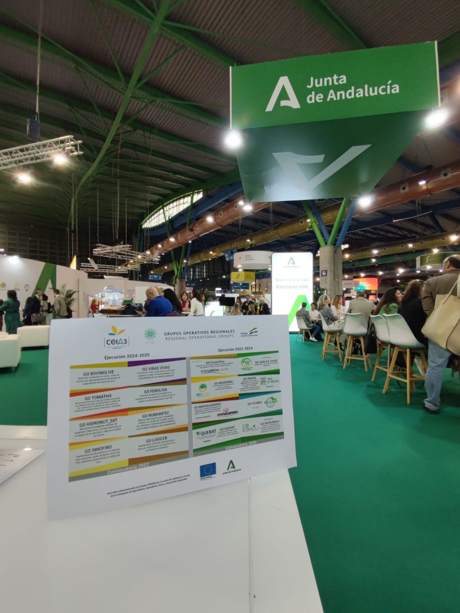cei_A3's tweet photo. El ceiA3 da a conocer en @ForoTransfiere los nuevos Grupos Operativos en los que participa #Transfiere #Transfiere2024 @Fycma #Innovation #FENOLIVA #INNOFINO #GOTOMATHO #BOVINOLIVE #HIDRONUT_SAT #VIÑASVIVASAND #GORUMIANTEC #LOGICEB @EIPAGRI_SP @eucapnetwork https://t.co/bJSLVPUJic
