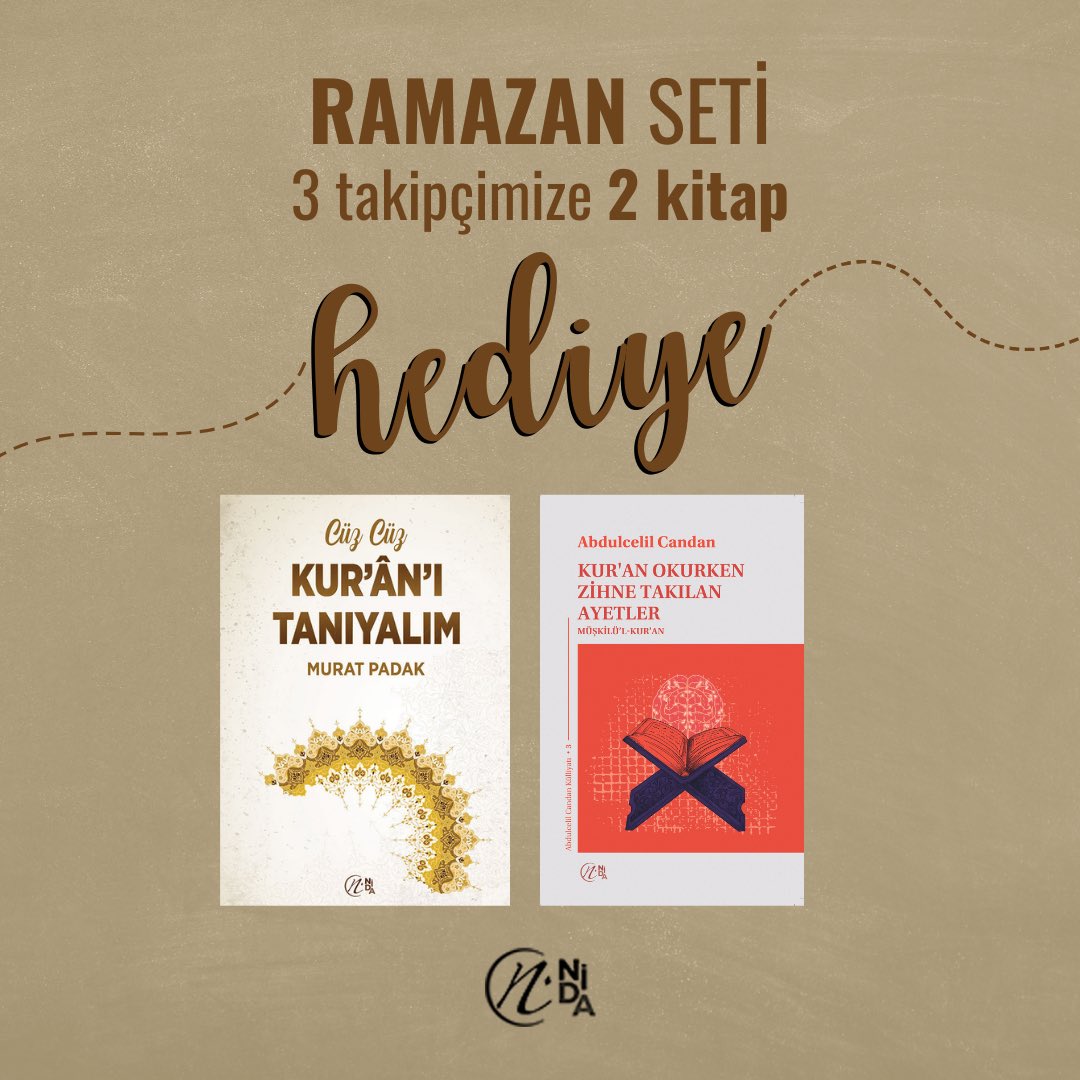 3 takipçimize 2 Ramazan Seti hediye ediyoruz.🥳

Yapmanız gerekenler;
▶️X hesabımızı takip etmek
▶️Gönderiyi beğenmek
▶️Bir arkadaşınızı etiketlemek

Sonuçlar 22 Mart Cuma saat 14:00’da X hesabımızdan açıklanacaktır.