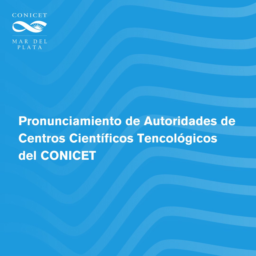 Rechazo a la reducción de personal en CONICET

Los/as directores/as de centros científicos y tecnológicos del CONICET repudiamos la no renovación de los contratos que se viene realizando durante el presente año.