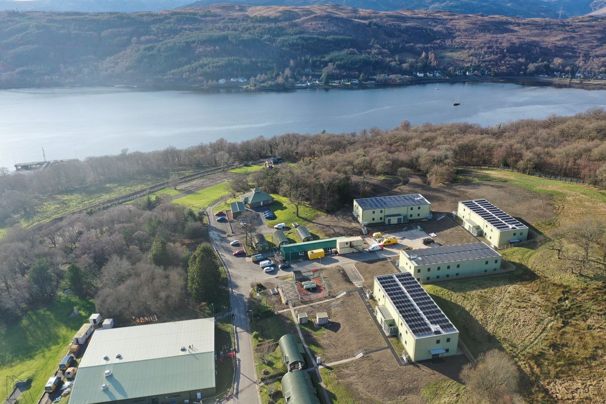 The fourth accommodation building at Greenfield Camp in Garelochhead, Scotland has been completed as part of the award-winning Net-Zero Carbon Accommodation Programme (NetCAP), delivered for @BritshArmy by @mod_dio with @landmarcNEWS & @reds10ltd. @ArmyBasing