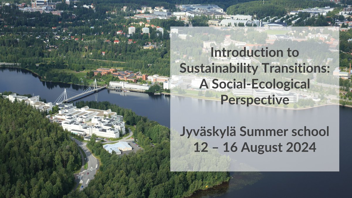 Want to know more about sustainability transitions? Interested in biodiversity conservation, social-ecological system, sustainable use of natural resources, just transition? This course is for you! Register before 30th of April! ➡️shorturl.at/aetRZ