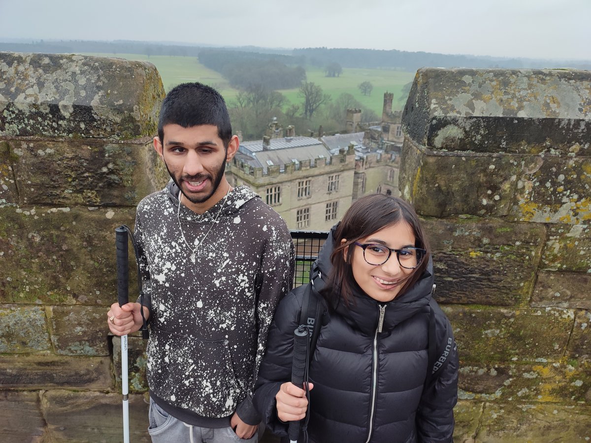 RNC trip to @WarwickCastle 🏰 Students explored through touch, some climbed Guy's Tower and even got a scare in the Castle Dungeon! Big thanks to Warwick Castle staff for being so accommodating and to our staff and volunteers for supporting the trip! #RNC #VisuallyImpaired