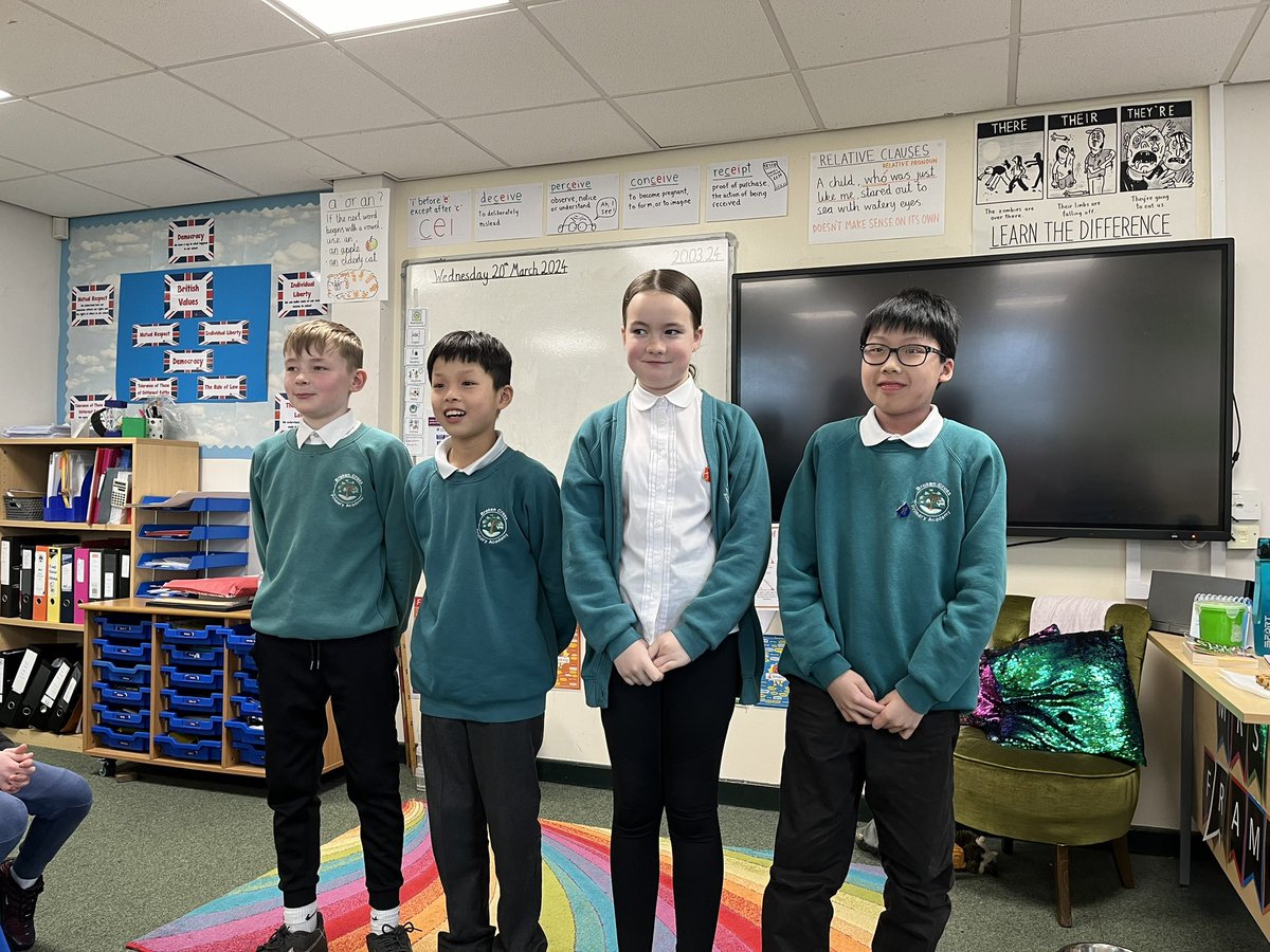 BrokenCrossAc's tweet photo. No Pens Day Wednesday! Year 6 participated in a webinar by DK Learning- ‘Ask an Oligist!’ and then practiced formal presentational speaking to revise what they had learnt. Meteorologists, Gemologists and Mycologists in year 6 today! #nopens #speakingandlistening @DK_Learning https://t.co/8QWdSnnfJJ