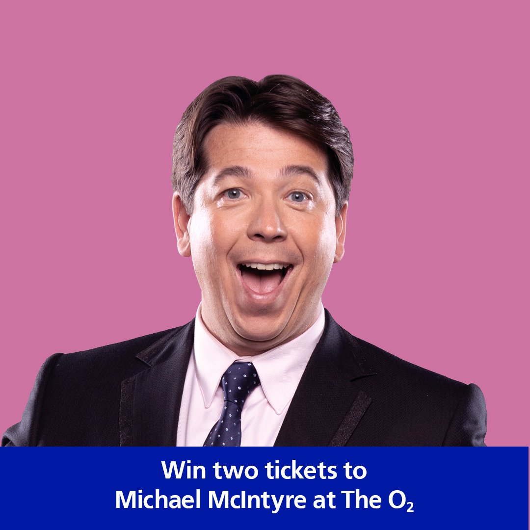 WIN 😍 Britain’s loved comedian @McInTweet brings his MACNIFICENT tour to @TheO2 and we’ve got the ticket for your chance to be there. Just repost to enter the draw. Entries close 28/03/23. T&Cs via link in bio. 1 winner across all O2 social media channels. Tickets for 05/04/24.