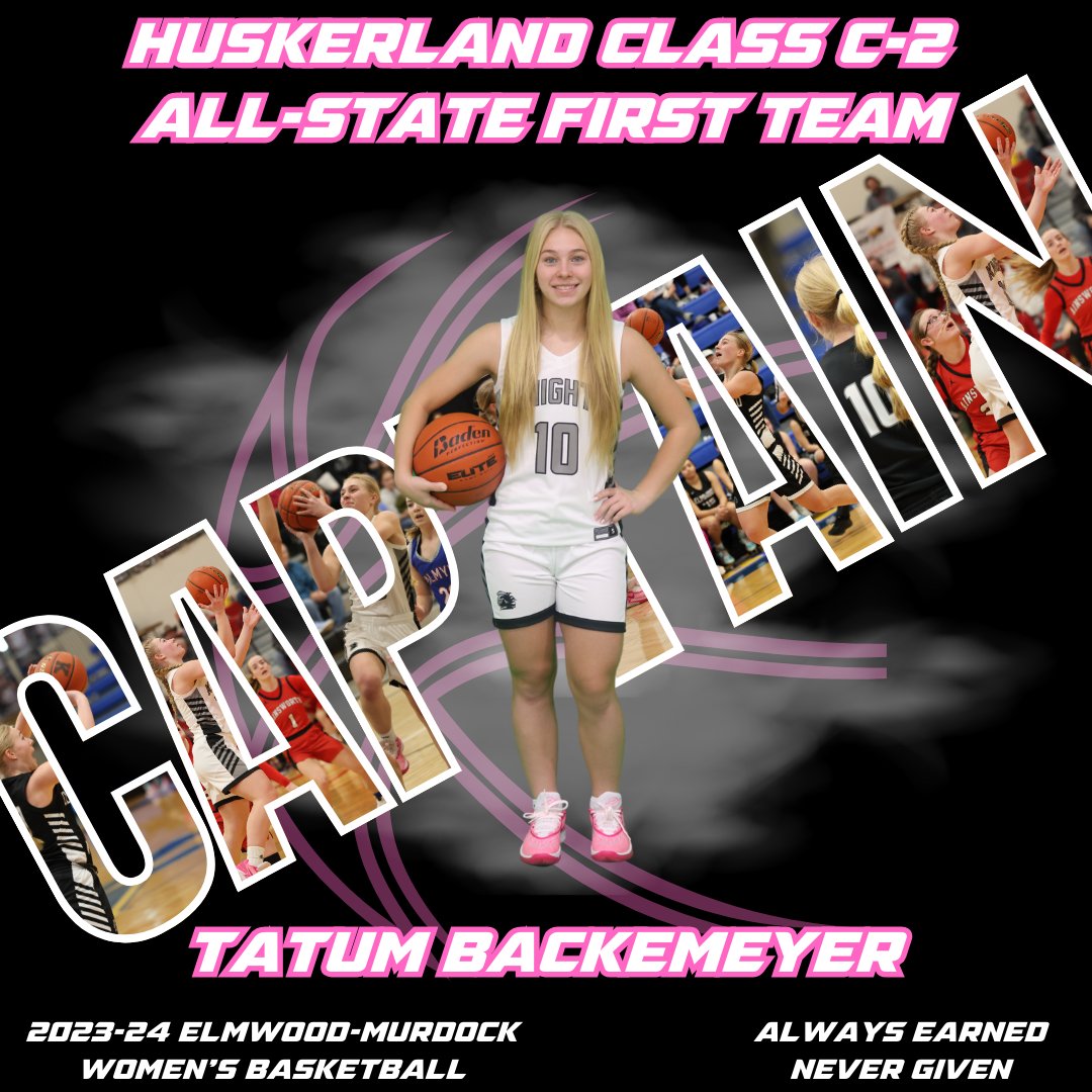Congrats to Tatum on being the Huskerland Prep Report Class C2 All-State 1st team Captain.