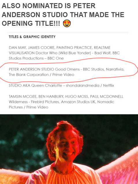 BAFTA TV NOMINATIONS FOR GOOD OMENS - DAVID TENNANT AND PETER ANDERSON STUDIO!!! 🥳🥳🥳❤❤❤ #GoodOmens #DavidTennant <a href="/PAndersonStudio/">Peter Anderson Studio</a>

CAN I HEAR A WAHOO? :D<3