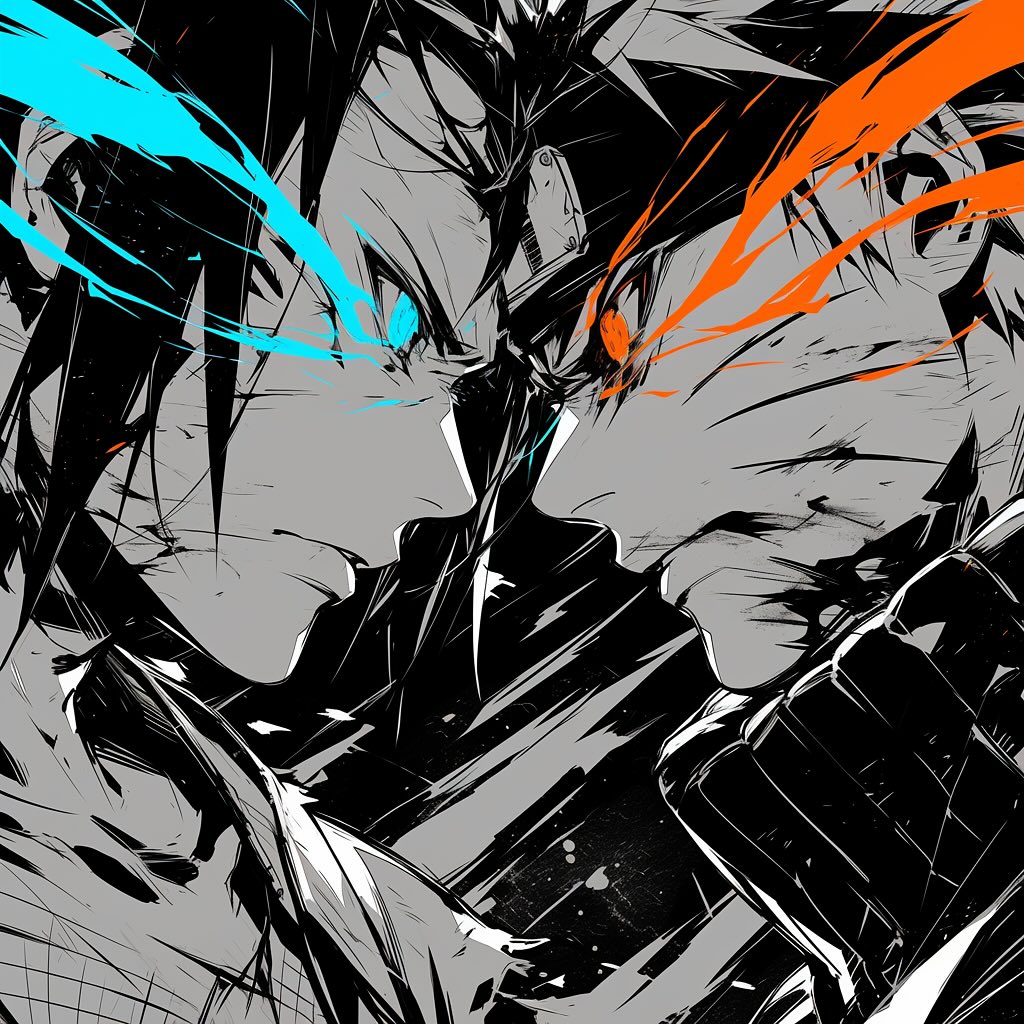 VegaSwift79's tweet photo. Naruto and Sasuke's epic battle reflects their journey of friendship, rivalry, and power. #Naruto #Sasuke #NarutoVSSasuke #VectorArt #GraphicDesign #VectorArtwork #VectorArtist https://t.co/15ile8qHn3