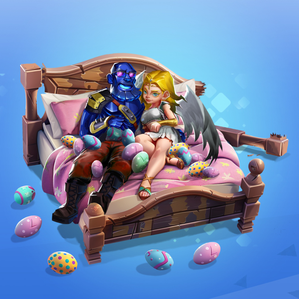 2184Official's tweet photo. FSL Easter Quest Day 1 🐇

How many legs can you see in this image?

#GasHero #FSL https://t.co/V09Z6R9Dy6