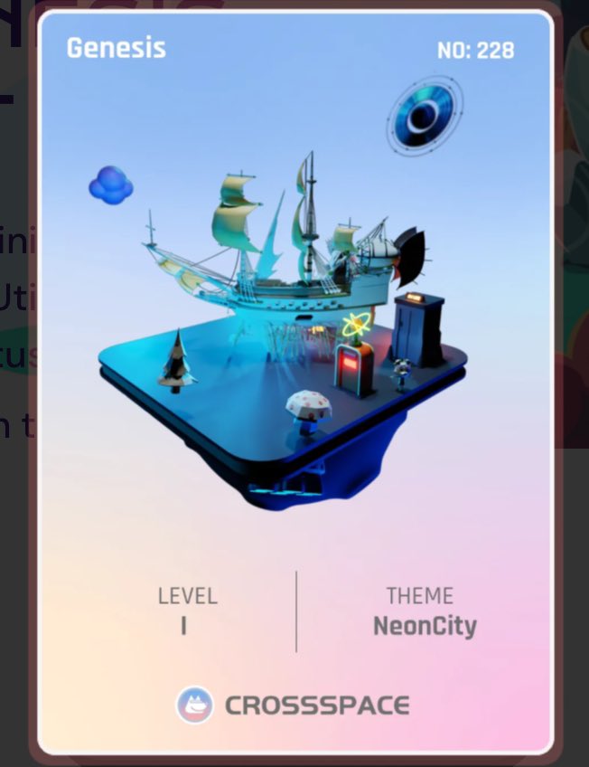 uta_whats_NFT's tweet photo. I had joined @CSpaceOfficial to connect and trade promising content/creators!
🌟 Sign up with me, earn crystals and check them out!
🌈ソーシャル×ゲーム×ファイナンス🌈
#SoGaFi であるCrossSpaceのOGバッジミントしました😆🙌
これがあれば、4月の2ndコレクション(0.05ETH)はエアドロ( *¯ ꒳¯*)ムフフ
🌐 Use my invite code: f3zccKNQ
https://t.co/tOsl5iP3EY
#CrossSpace