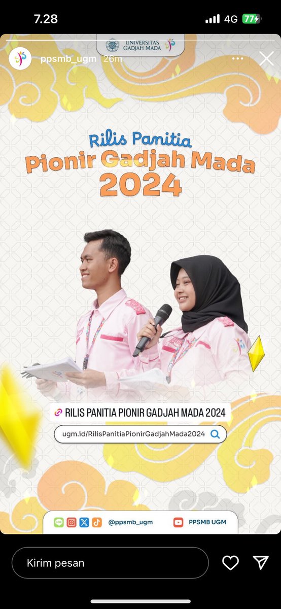perximax's tweet photo. KAKA DIPY LOLOS JADI COFAS SAMAPI KETEMU ADEK ADEK GAMADA MUNGIL 2024 #pionirgadjahmada #gadjahmada #gamada #pionir #ppsmb @ppsmb_ugm @UGMYogyakarta https://t.co/eaLvLEZxoy