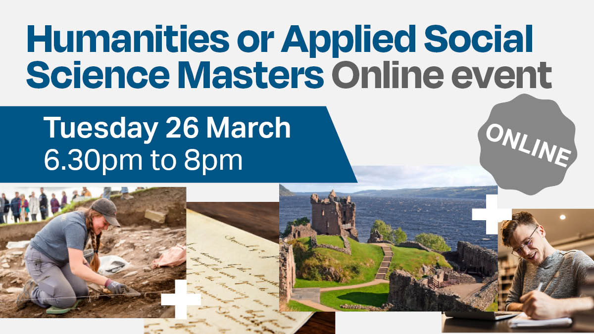 Interested in studying a humanities or applied social science masters? Come along to our online event on Tuesday 26 March, 6.30pm and 8pm. More information, including how to book your place: bit.ly/uhiopeneventma… #ThinkUHI #Postgraduate #PostgraduateStudy