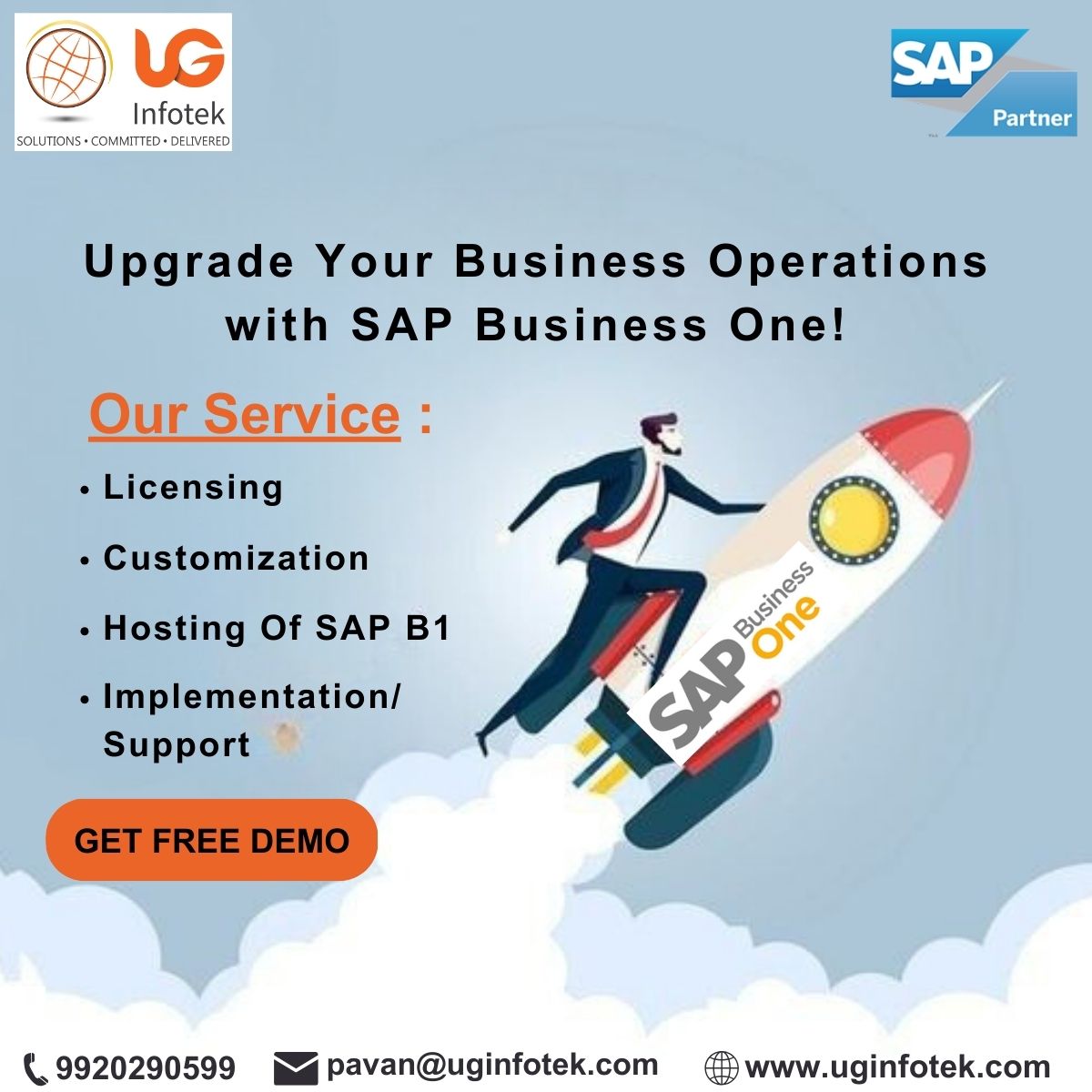Unlock your business's full potential with SAP Business One from UG Infotek LLP. Seamlessly integrated, expertly supported, and tailored to your needs. Let's grow together! #sapbusinessone #inventorymanagement #affordableprice #uginfotekllp #sapb1 #erpsolutions #b2b #singapore