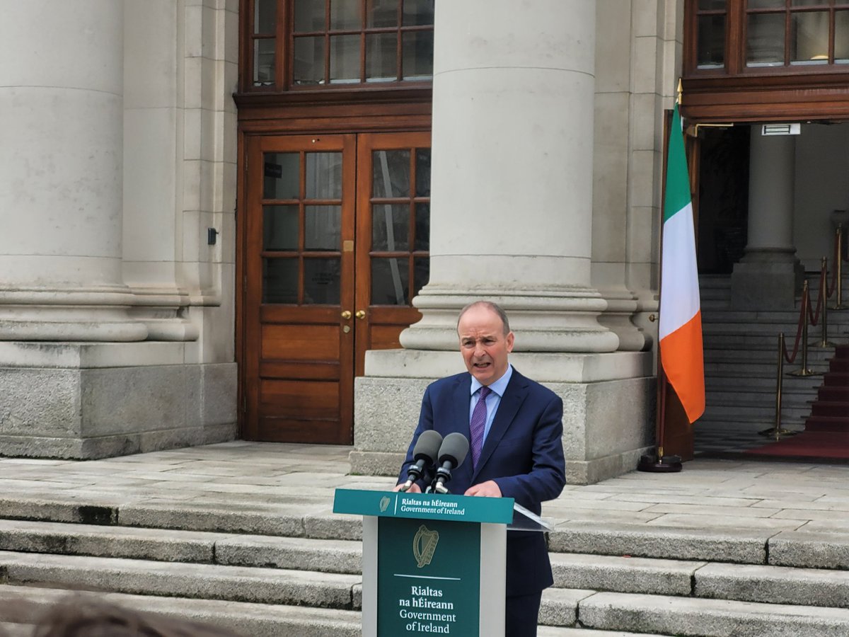 Tánaiste Micheál Martin 'surprised' by Leo Varadkar's decision to step down Says crucial government work still to complete, 'we'll work with the new leader of the Fine Gael party' Coalition should go its full term, maintains government still has credibility, he says