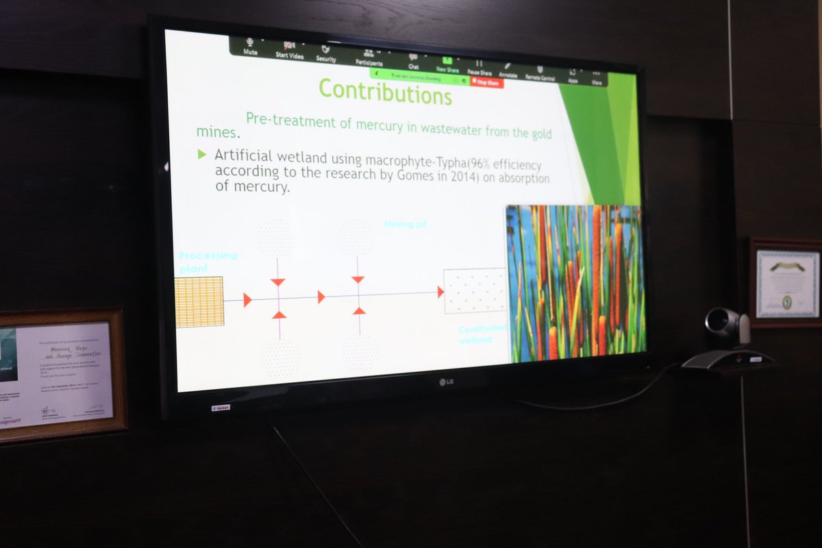 #UWEWK24 Team Street Smart comes in with a solution and Artificial wetland to solve the issue of contamination of existing water resources with mercury especially from gold mines @min_waterUg @WRIUga