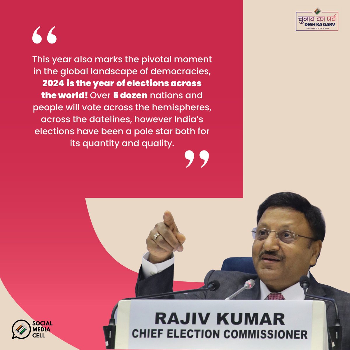 🎙️CEC Speaks: Snippets from the recently held Press Conference announcing the General Elections Schedule. #ChunavKaParv #DeshKaGarv #LokSabhaElections2024 #Election2024 #ElectionSchedule