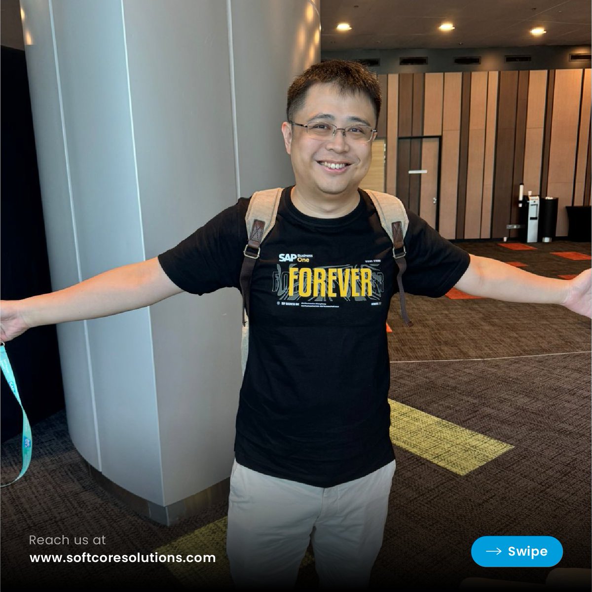 SCS_SAPB1's tweet image. SoftCore Solutions expresses our sincere gratitude to Mr. Justin Ho for supporting and promoting our #SAPBusinessOneForever campaign at the #SAPSMESummit24 in Singapore. The entire #SoftCoreSolutions team is delighted to hear that you appreciated our efforts.
#SAPSMESummit24