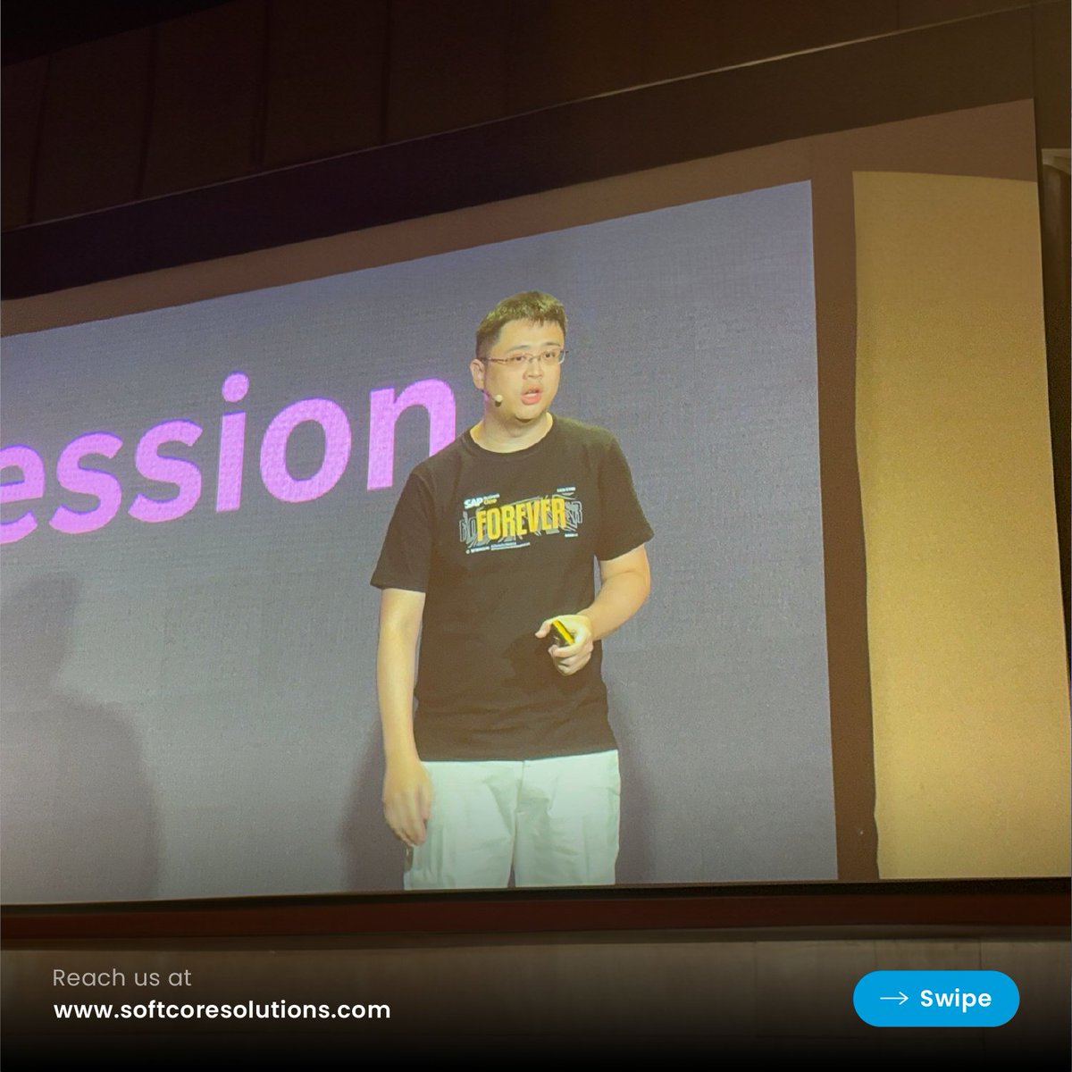 SCS_SAPB1's tweet image. SoftCore Solutions expresses our sincere gratitude to Mr. Justin Ho for supporting and promoting our #SAPBusinessOneForever campaign at the #SAPSMESummit24 in Singapore. The entire #SoftCoreSolutions team is delighted to hear that you appreciated our efforts.
#SAPSMESummit24