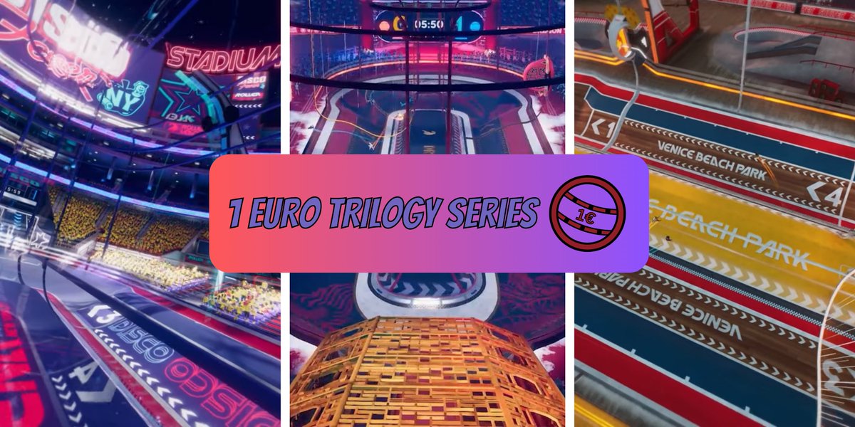 ANNOUNCEMENT ‼️
Introducing The 1 Euro Trilogy Series! bring your skills to the rink and battle for Victory! This Series consists of 3 tournaments with 1€ each to win, the first Tourney is the Solo Cup, but I will NOT reveal the rest yet. Sign up link is in this tweets' thread!