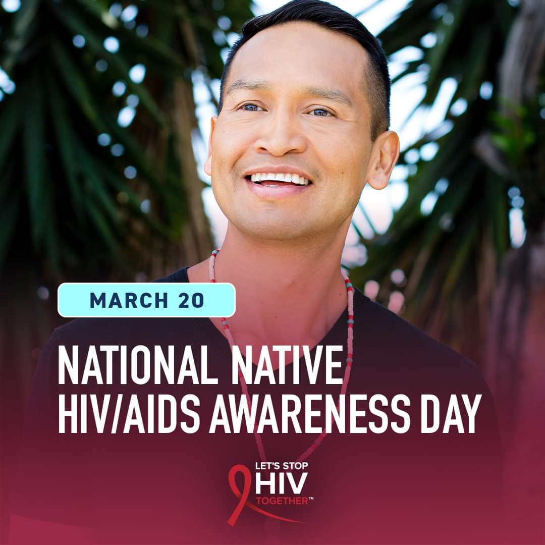 Today is National Native HIV/AIDS Awareness Day, a day to address the impact of HIV on American Indian, Alaska Native, & Native Hawaiian people. We can help #StopHIVTogether by reducing HIV stigma and promoting testing, prevention, and treatment. bit.ly/3x7x3Ip #NNHAAD