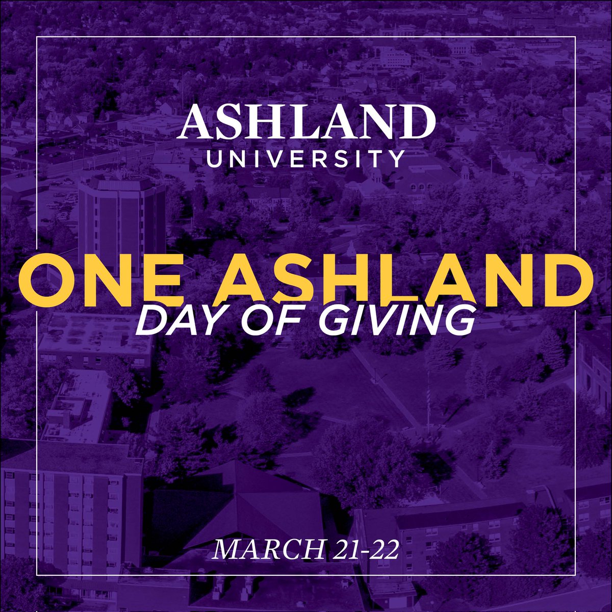Day of Giving starts tomorrow! Look out for videos across departments to learn more about how you can help advance and grow Eagle Nation! advancement.ashland.edu/oneashland
