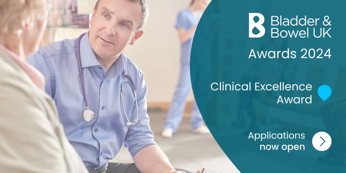 Have you entered? The 2024 Bladder & Bowel UK Clinical Excellence Award is now open for submissions, the end date is 31st May 2024. The award celebrates the positive impact the winner has made to their patients, or to the public.   Find out more: bbuk.org.uk/clinical-excel…