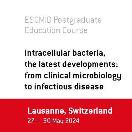 Want to learn more about intracellular bacteria? 🔬

If so, take a look at this @ESCMID Postgraduate Education Course. 

Join us to learn about Mycobacteria, Legionella, Coxiella, Listeria, Chlamydia, and Mycoplasma. escmid.org/fileadmin/src/…