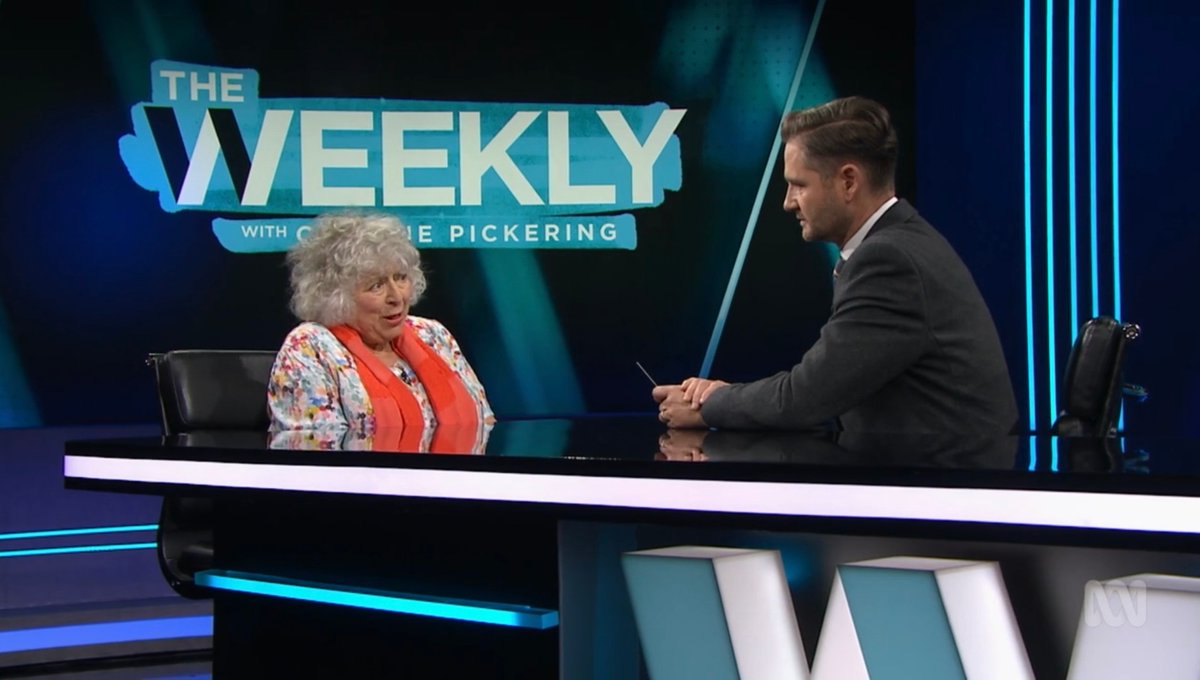 PeterWMurphy1's tweet photo. Delightful interview by @charliepick with the talented @MMargolyes on @theweeklytv. 📺 #TheWeeklyTV https://t.co/6P19Qu9NM6